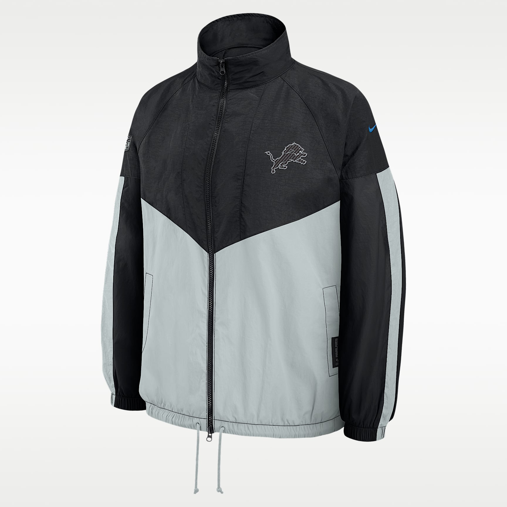 【NFL ウォームアップ】NIKE ライオンズ サイドライン ジャケット Detroit Lions Rivalries Collection Women's Nike NFL Oversized Full
